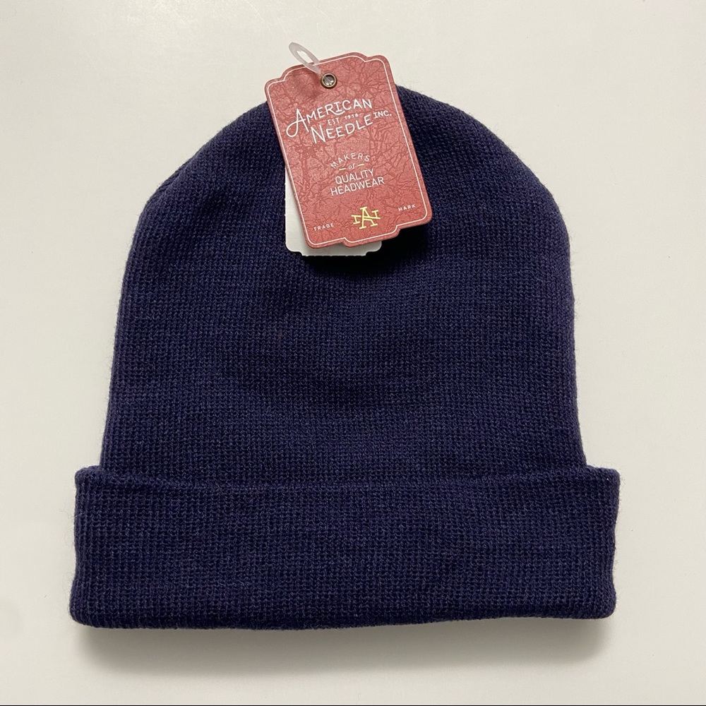 American Needle Navy Basic Knit Beanie Hat